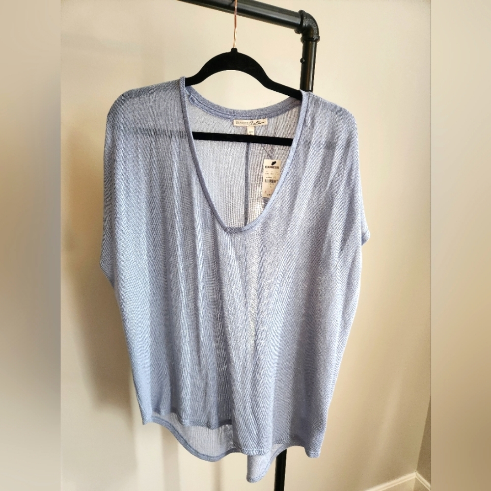 NWT Express One Eleven grey/blue High‎ Low Top Size large L